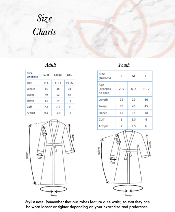 Waffle Robe Short Length Bloom Custom Robes